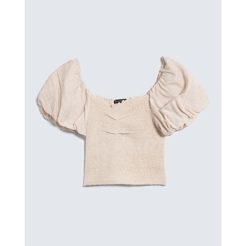 SEVEN SEVEN - Blusa Para Mujer Manga Corta Color Beige Marca Seven Seven #28124006