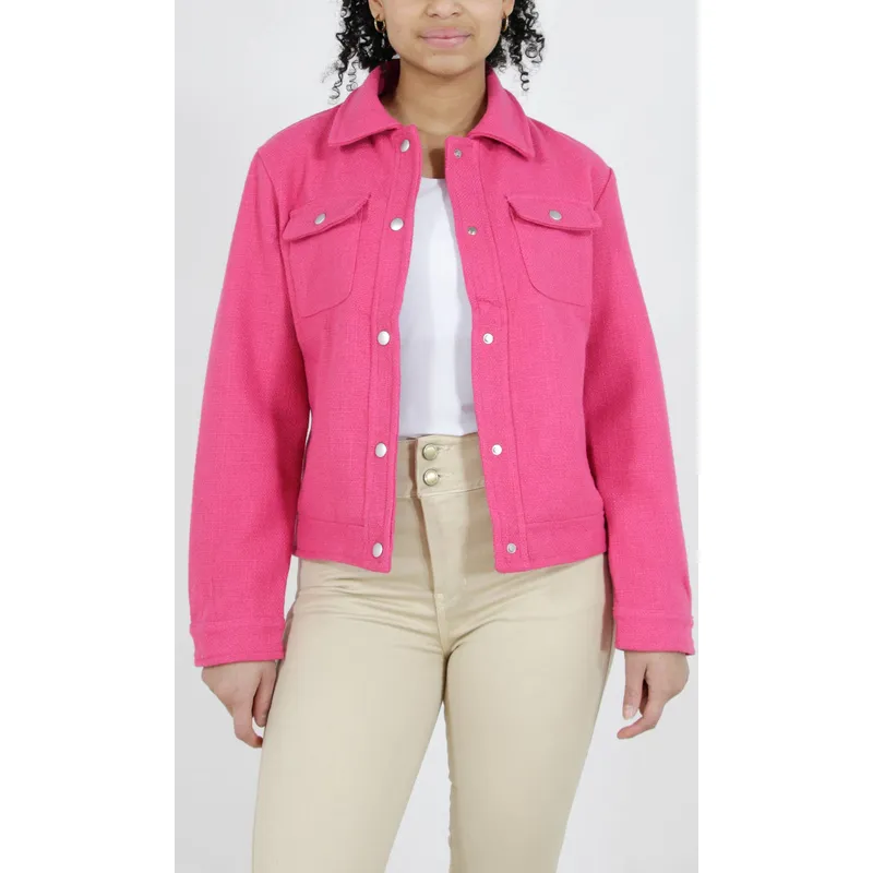 L Y H - Chaqueta Para Mujer Fucsia Marca L&H