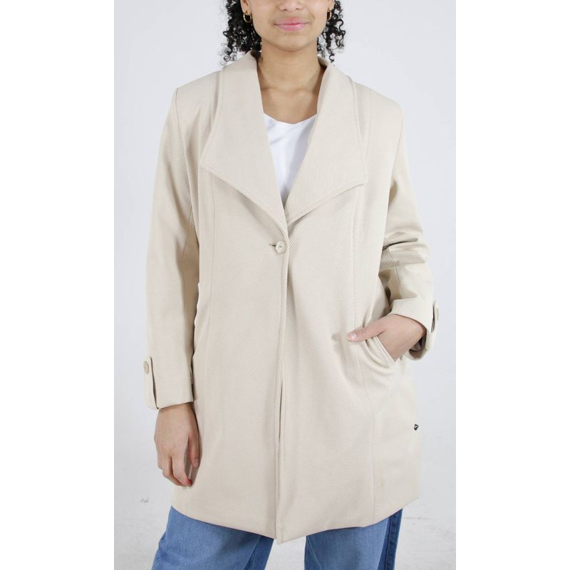 L Y H - Gaban Para Mujer Beige Marca L&H
