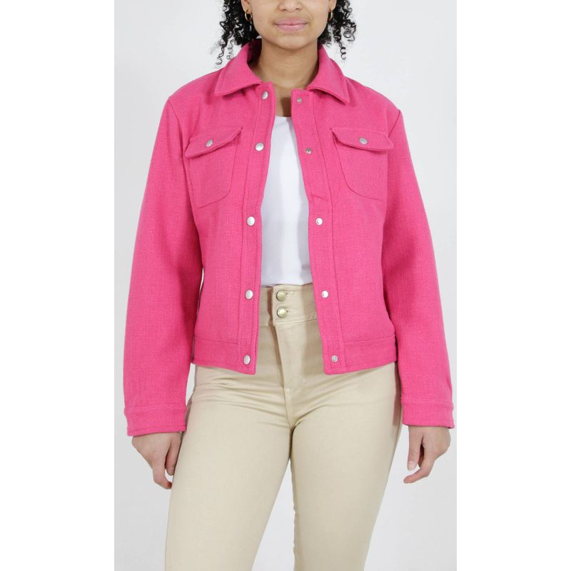 L Y H - Chaqueta Para Mujer Rojo Marca L&H