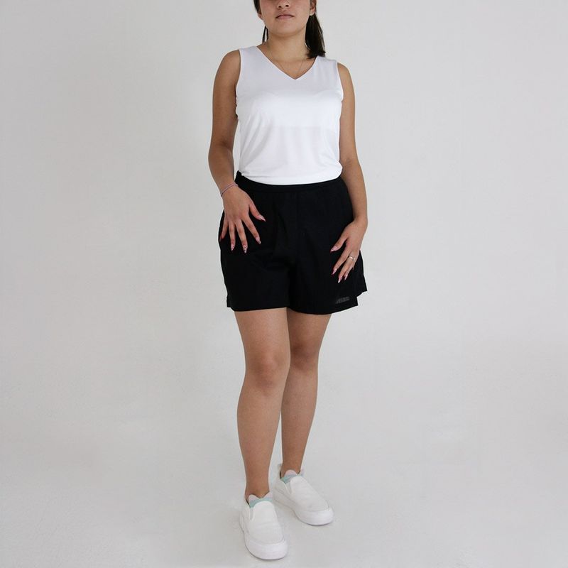 L Y H - Bermuda Para Mujer Negro Marca L&H