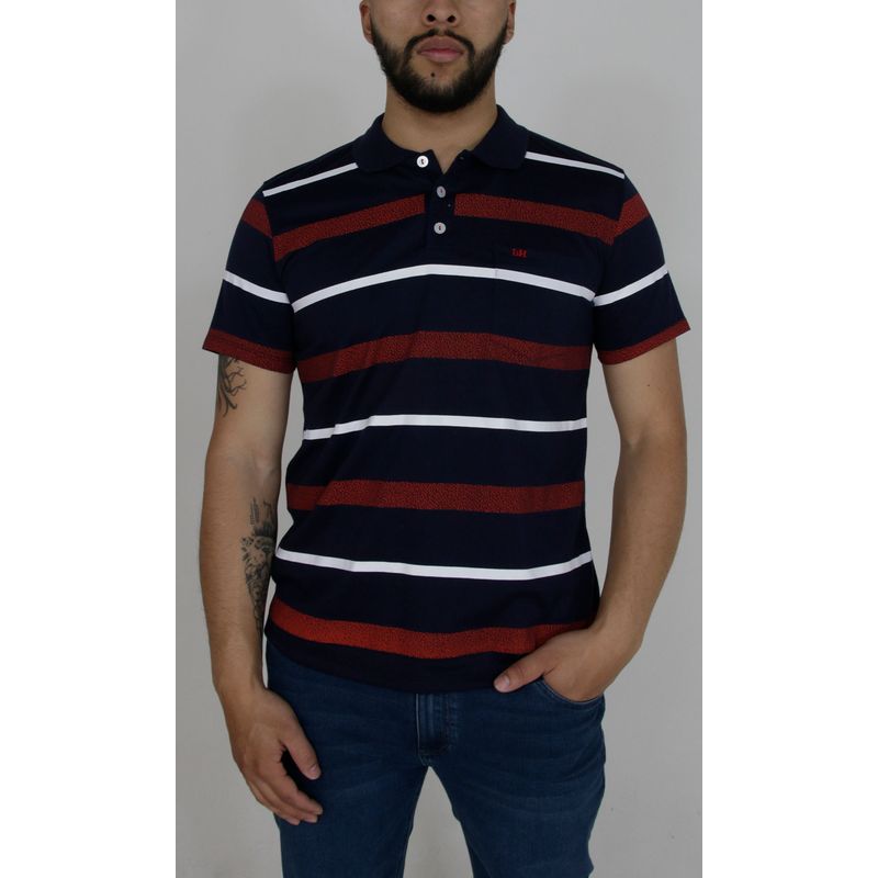 L Y H - Camiseta Para Hombre Azul Marca L&H