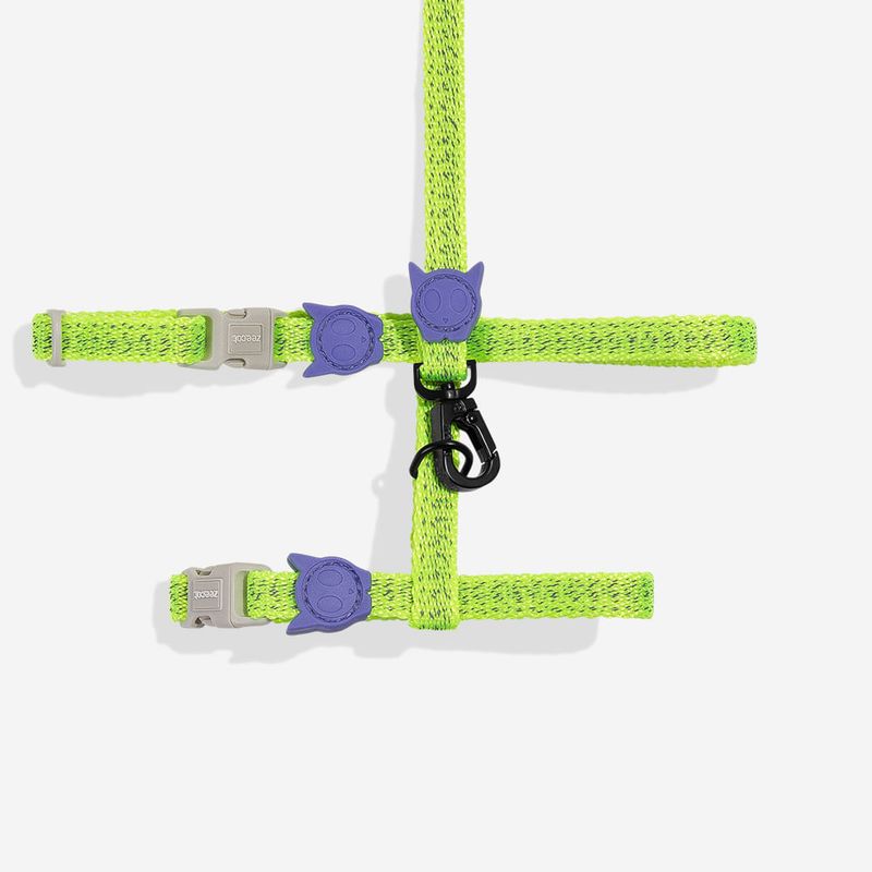 GENERICO - ZeeCat Set de Arnés + Correa para Gato ref Nox Lumen talla Única