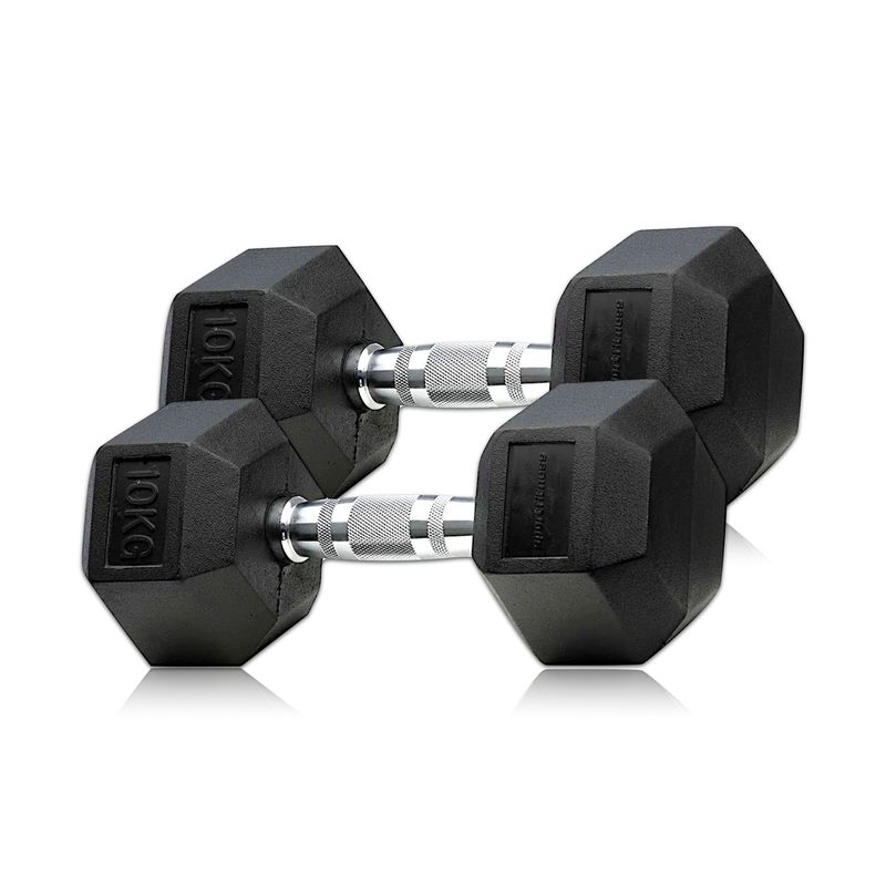 SPORT FITNESS - MANCUERNA HEXAGONAL ENCAUCHETADA 10KL