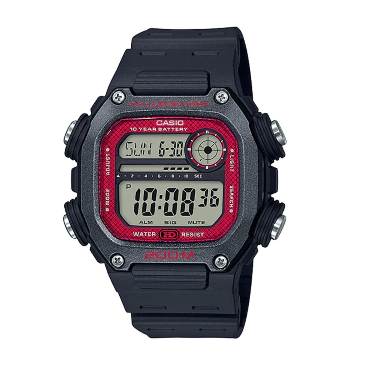 CASIO - Reloj Casio Referencia DW-291H-1B Diseño Deportivo