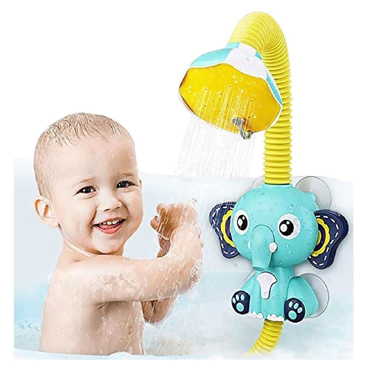 MUNDO BEBE - Ducha Eléctrica Bañera De Bebe Diseño De Elefante Niño