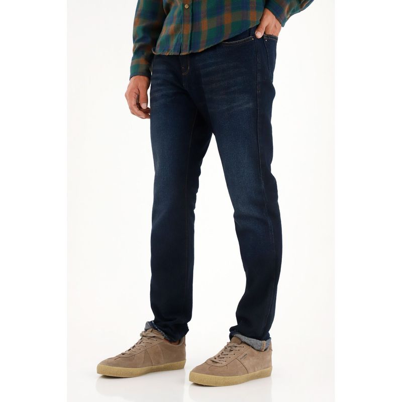 TENNIS - Jean Classic tiro medio azul para hombre