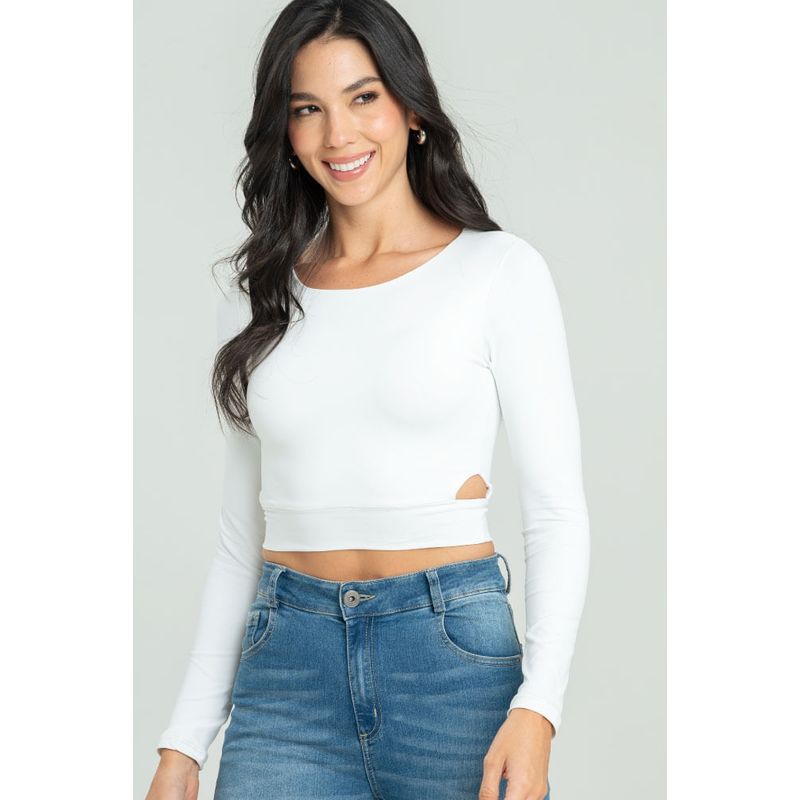 RAGGED - Crop top hideat Blanco crudo Ragged