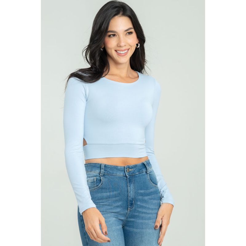RAGGED - Crop top hideat Azul claro Ragged