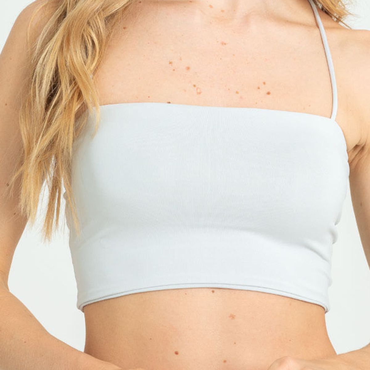 RAGGED - Top khesia Gris pastel Ragged