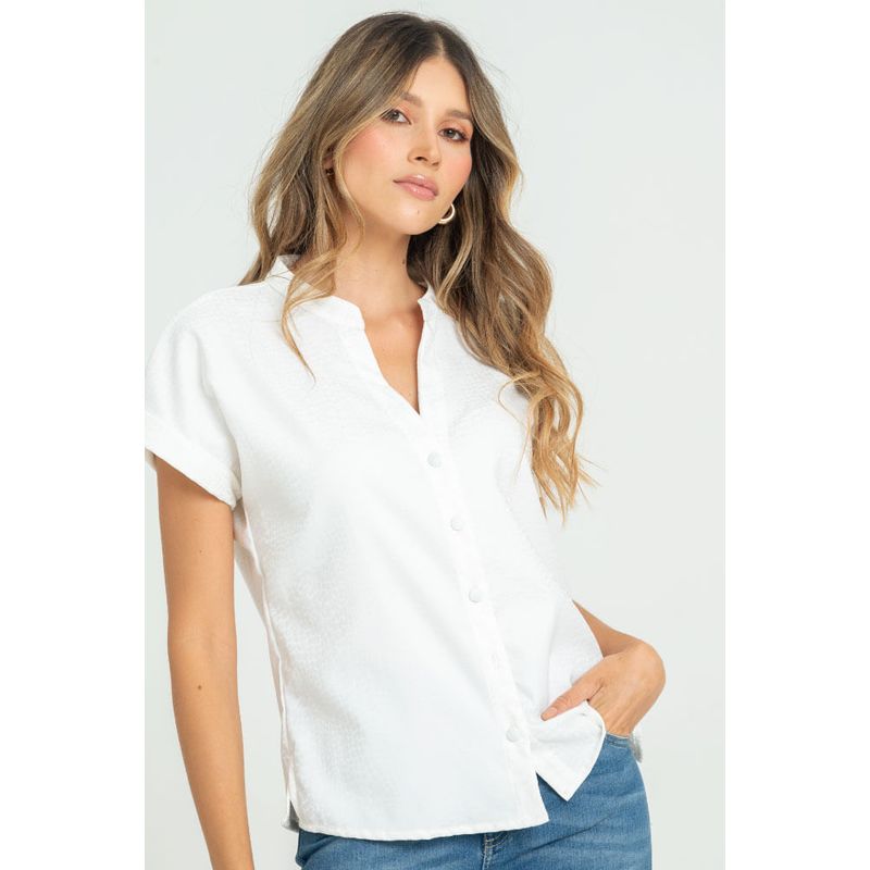 RAGGED - Blusa lyra Blanco crudo Ragged