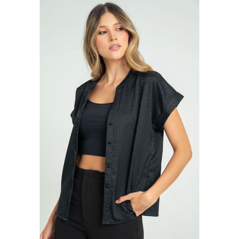 RAGGED - Blusa lyra Negro Ragged