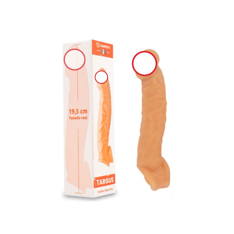 ELIXIR - Funda Masculina realista hombre extensión extensora condon