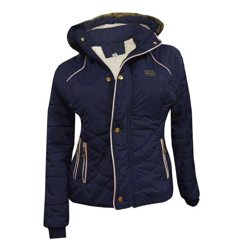 MODA EN CIRCUITO - Chaqueta Impermeable Corta Para Mujer Forrada en Ovejero