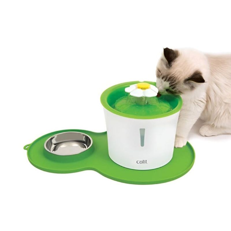 PETSPA - COMBO FUENTE FLOR 3 LT + PLATO AI+ TAPET