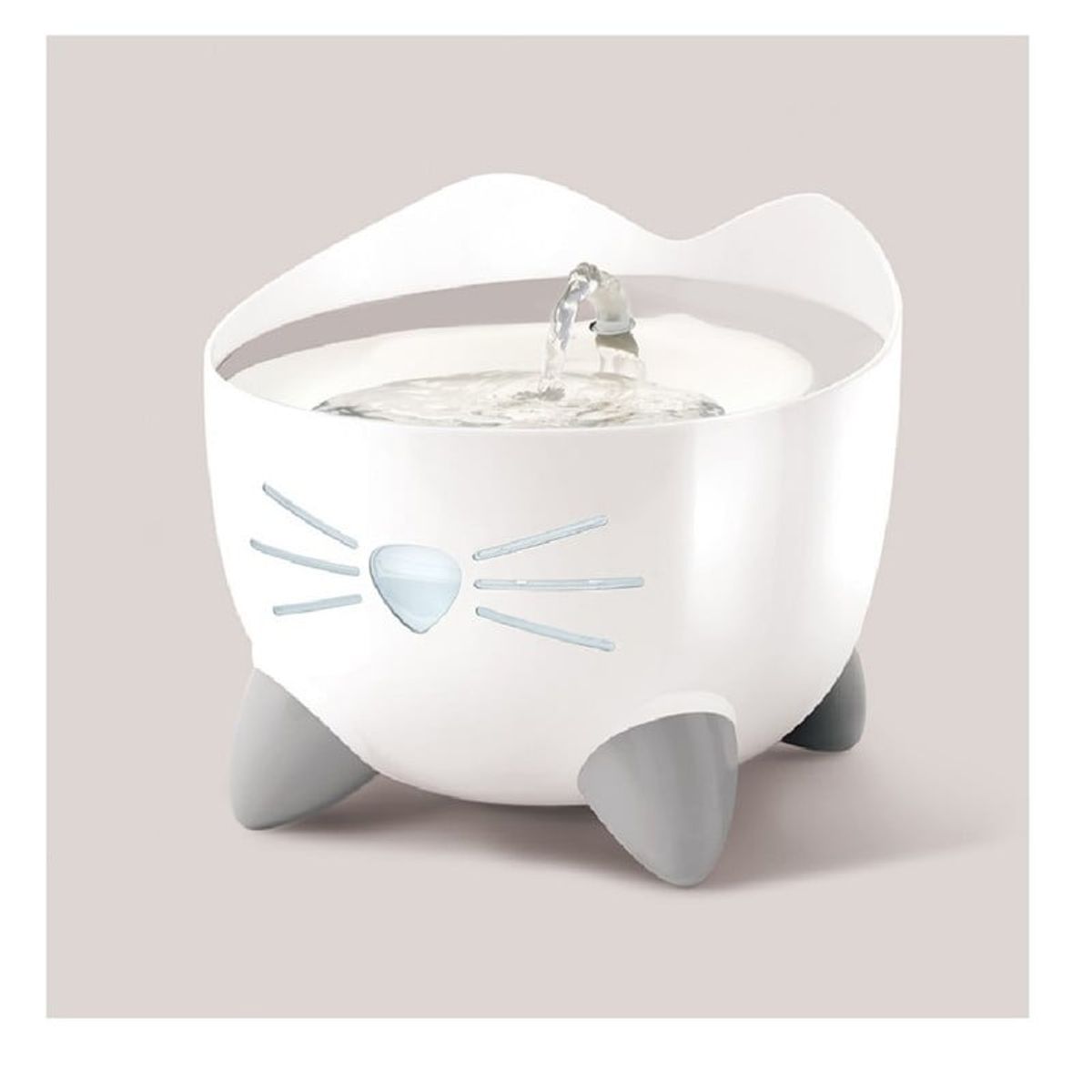PETSPA - Fuente De Agua Para Gato Pixi Acero Inoxidable 2.5 Lt