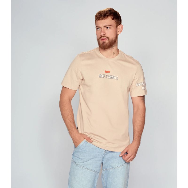 GAS EVOLUTION JEANS - Camiseta Estampada Regular Fit Masculina Gas