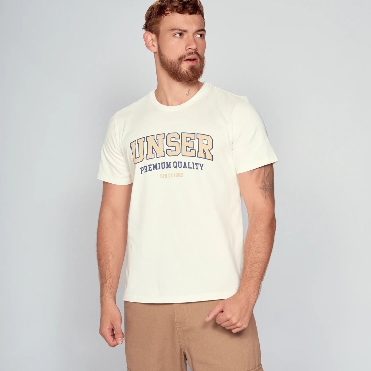 UNSER - Camiseta Para Hombre Comfort Manga Corta Unser