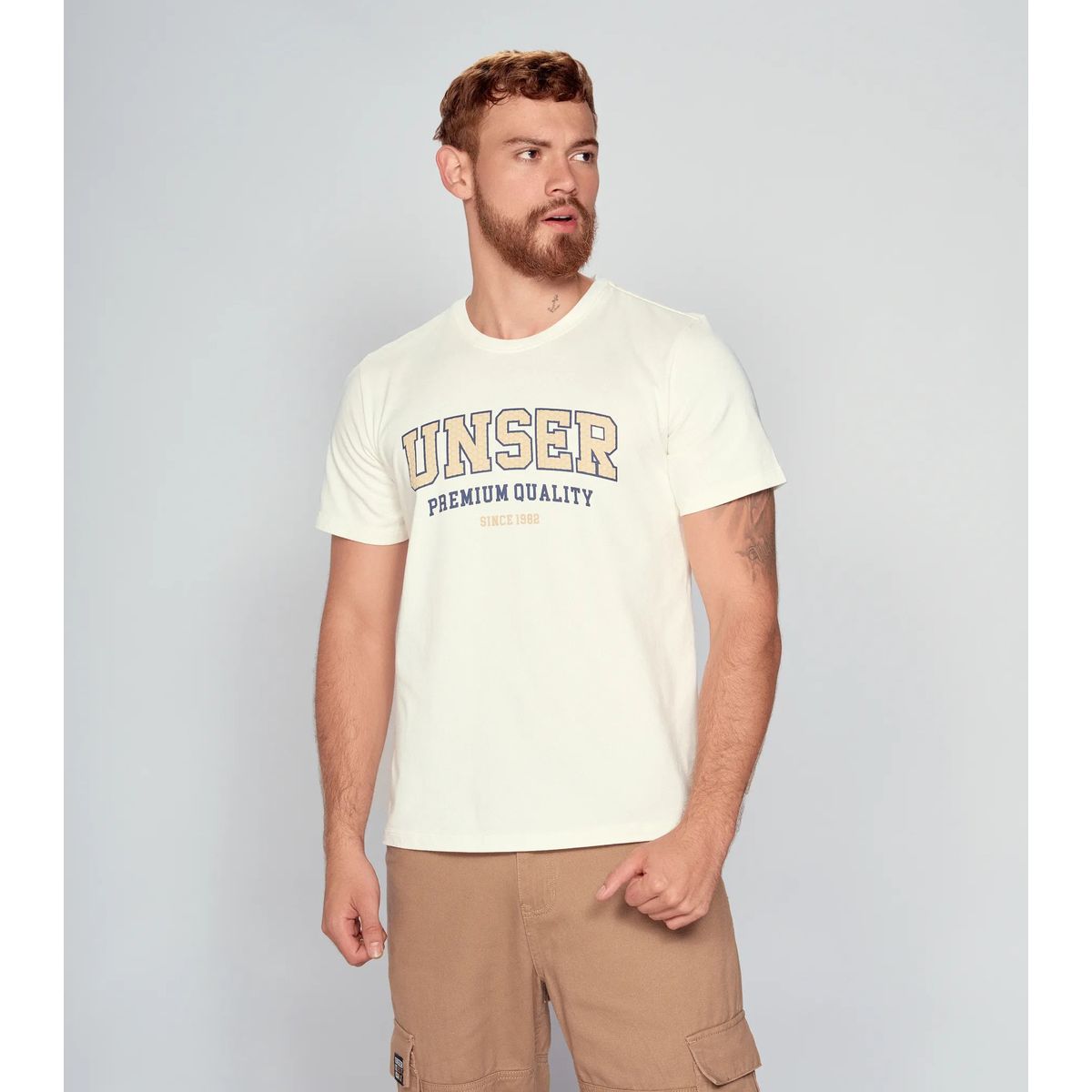 UNSER - Camiseta Para Hombre Comfort Manga Corta Unser