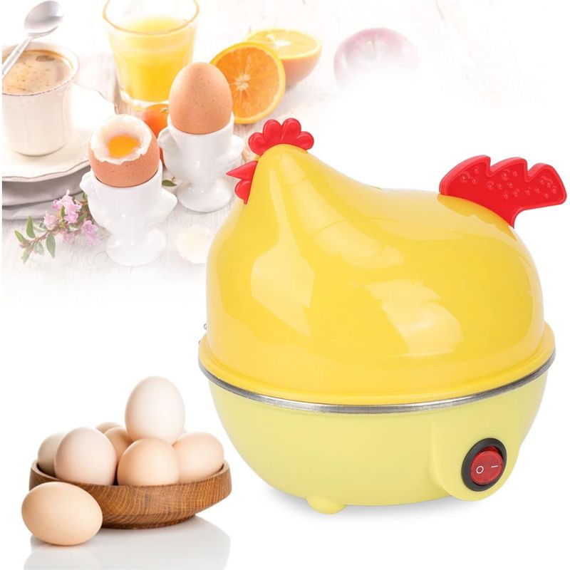 GENERICO - Hervidor de Huevos Eléctrico 7 Puestos Gallina Vaporera YS-205