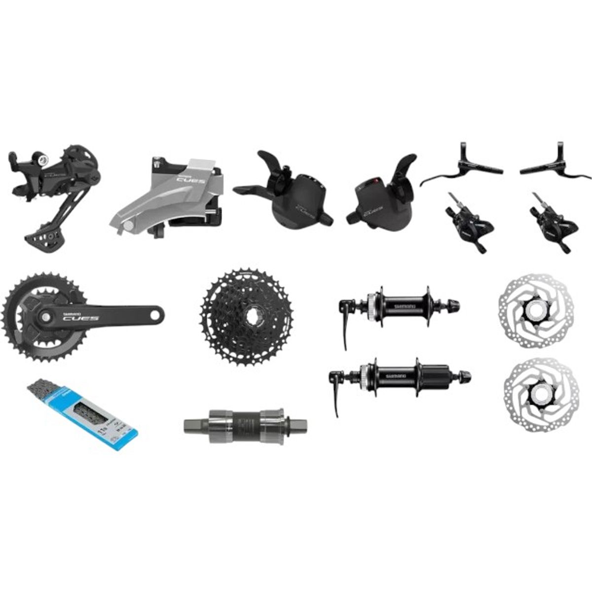 SHIMANO - GRUPO SHIMANO CUES BIPLATO 9 VEL HIDRAULICO