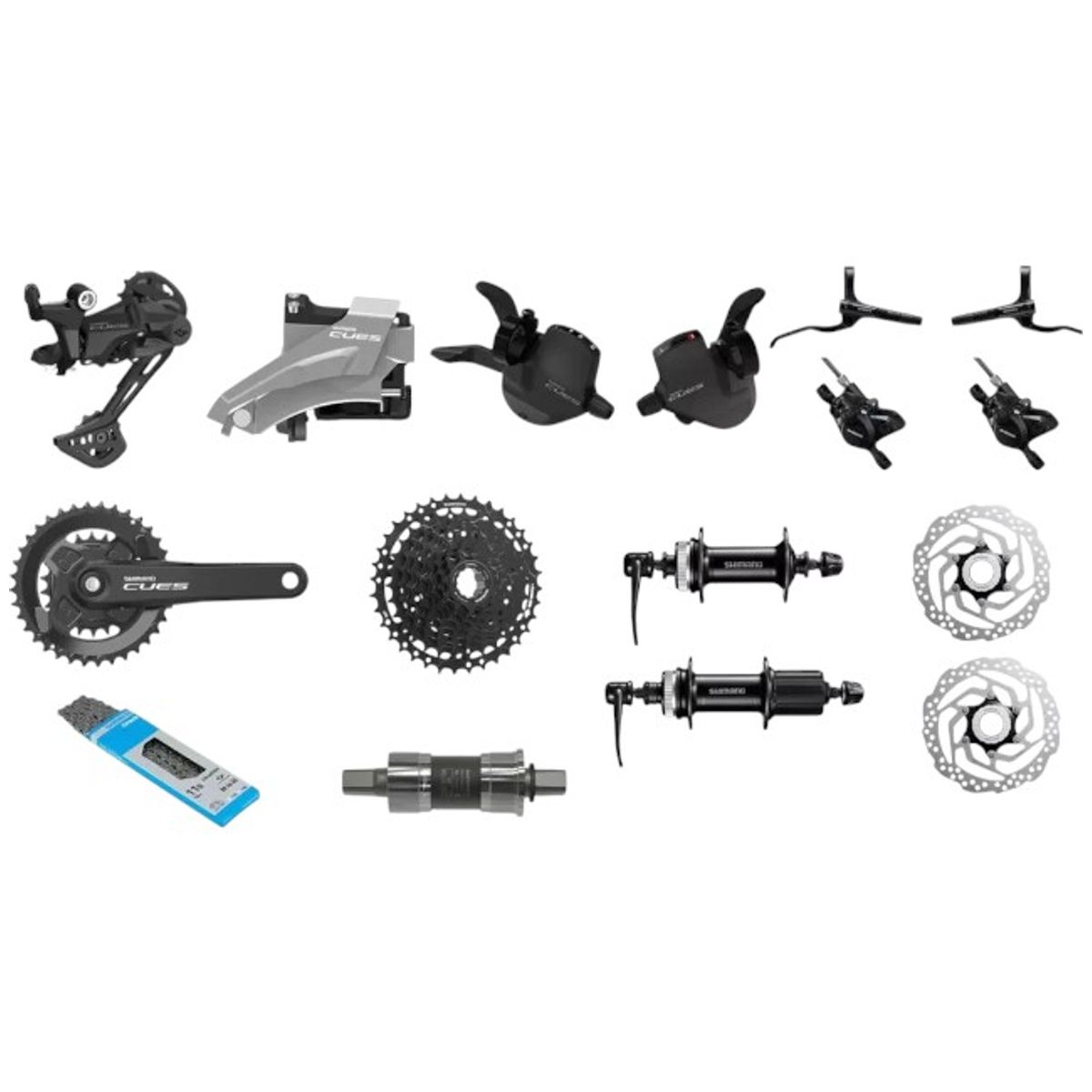 SHIMANO - GRUPO SHIMANO CUES BIPLATO 9 VEL HIDRAULICO