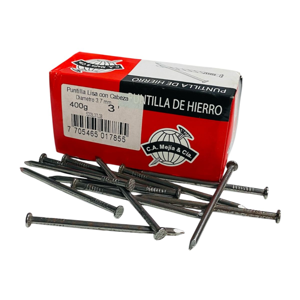 GENERICO - Puntilla de Hierro lisa 3″ Long 76mm CAMejía