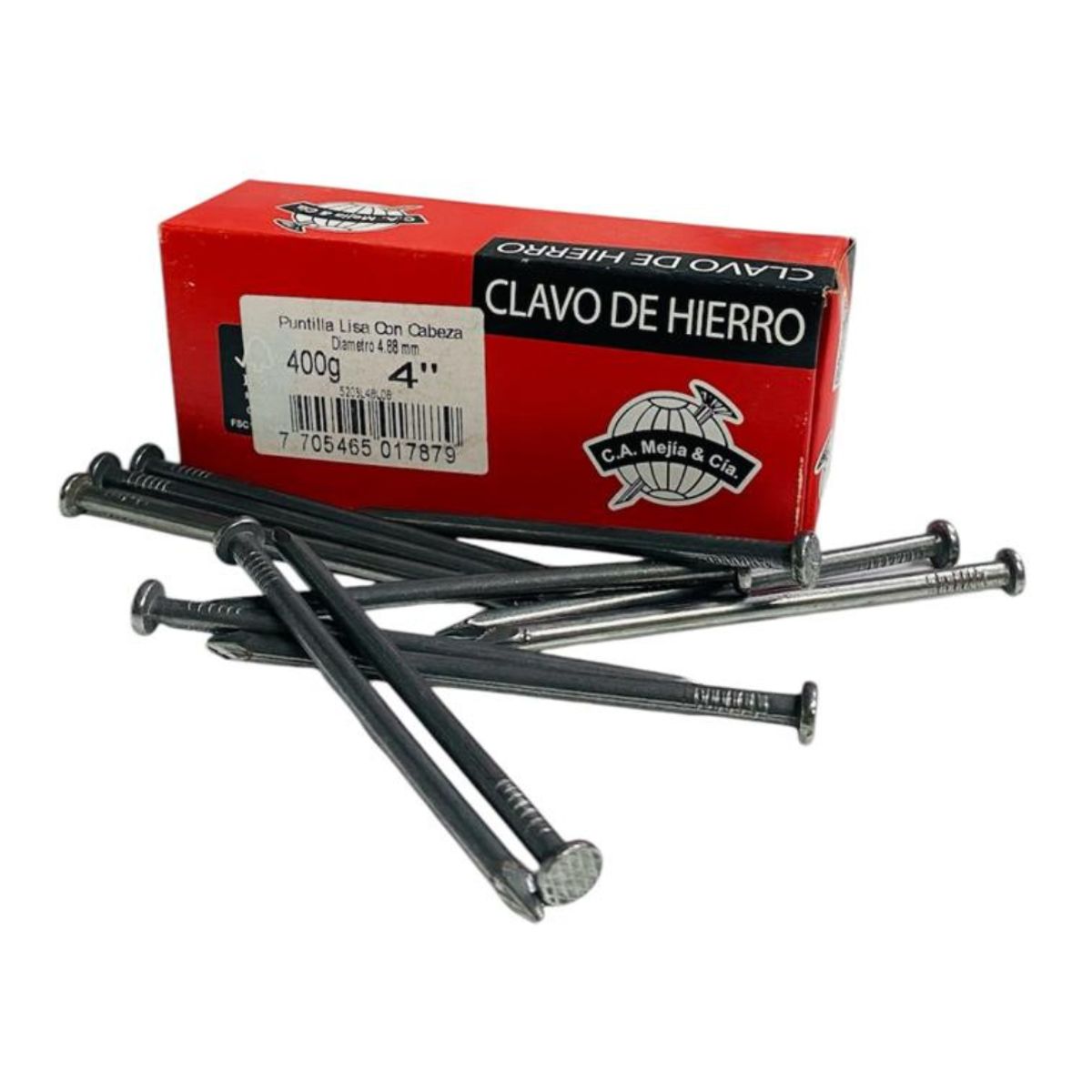 GENERICO - Puntilla de Hierro lisa 4″ Long 101mm CAMejía