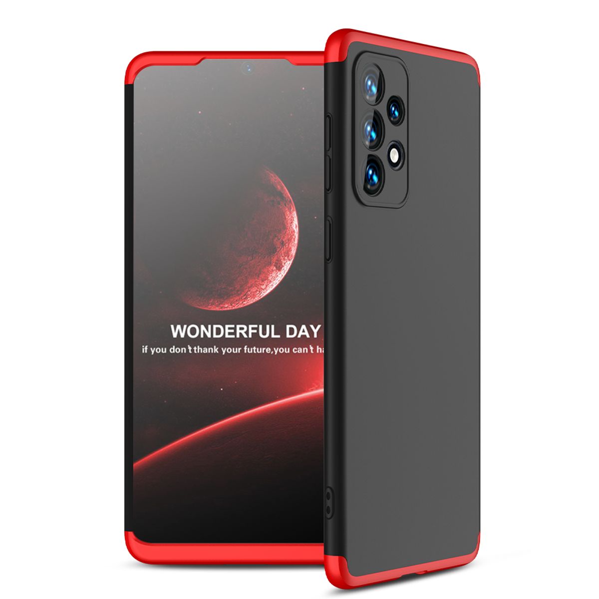 GENERICO - Funda Carcasa Estuche Protector Para Samsung A33 Negro Rojo