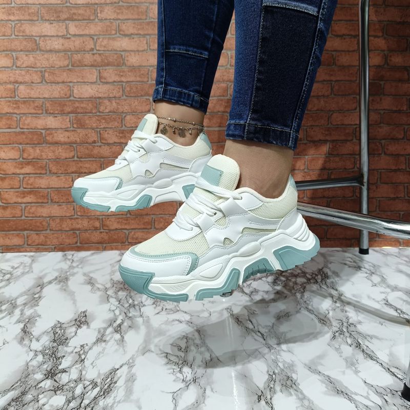 URBAN PLUS - TENIS PARA MUJER BEIGE