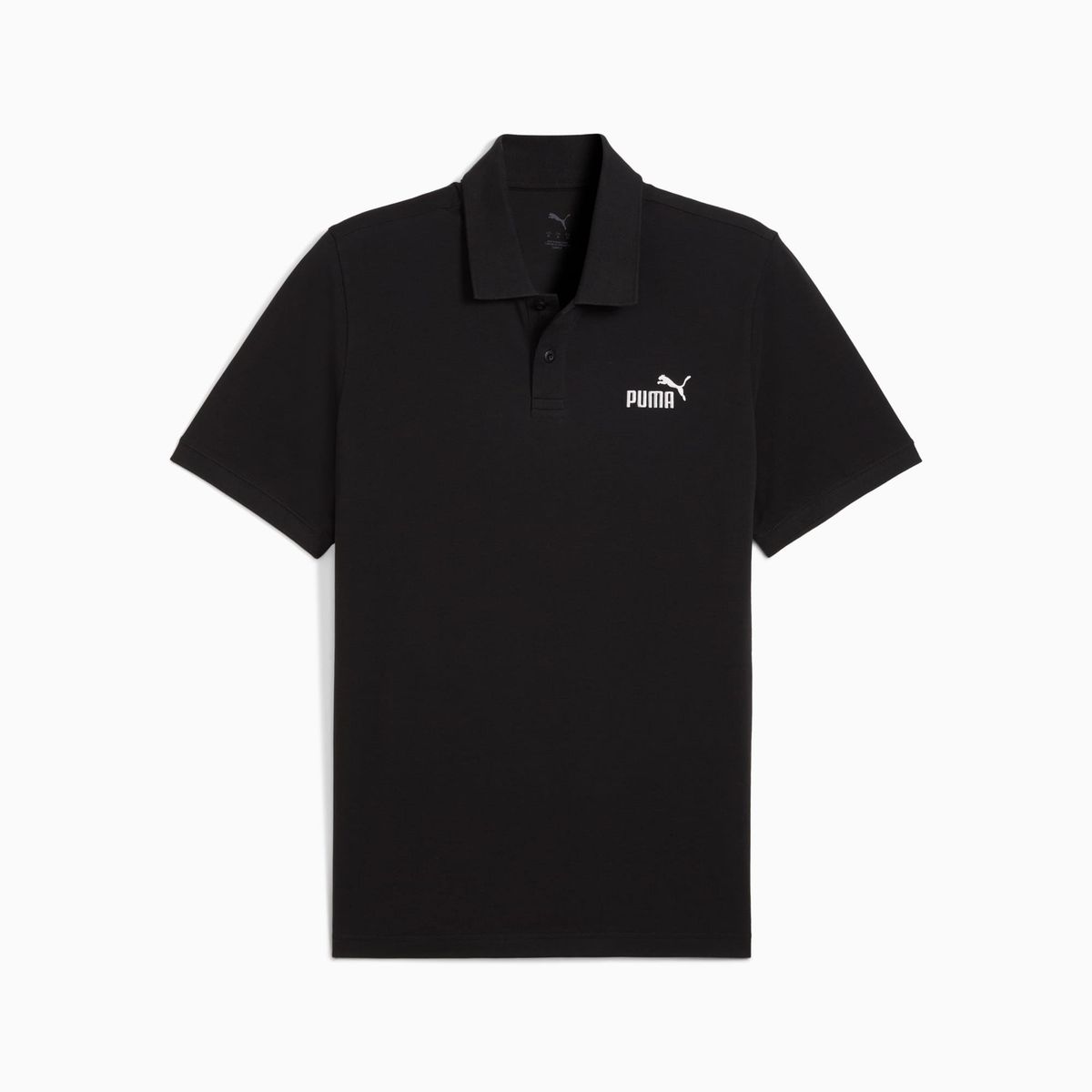 PUMA - Camisa Polo Marca Puma Ess No 1 Logo Original Negro Hombre