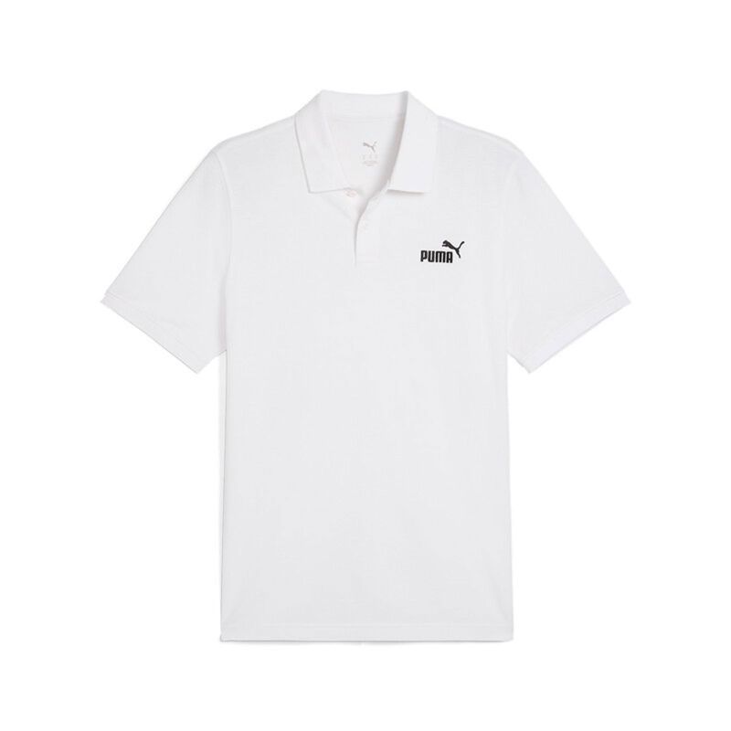 PUMA - Camisa Polo Marca Puma Ess No 1 Logo Original Blanco Hombre