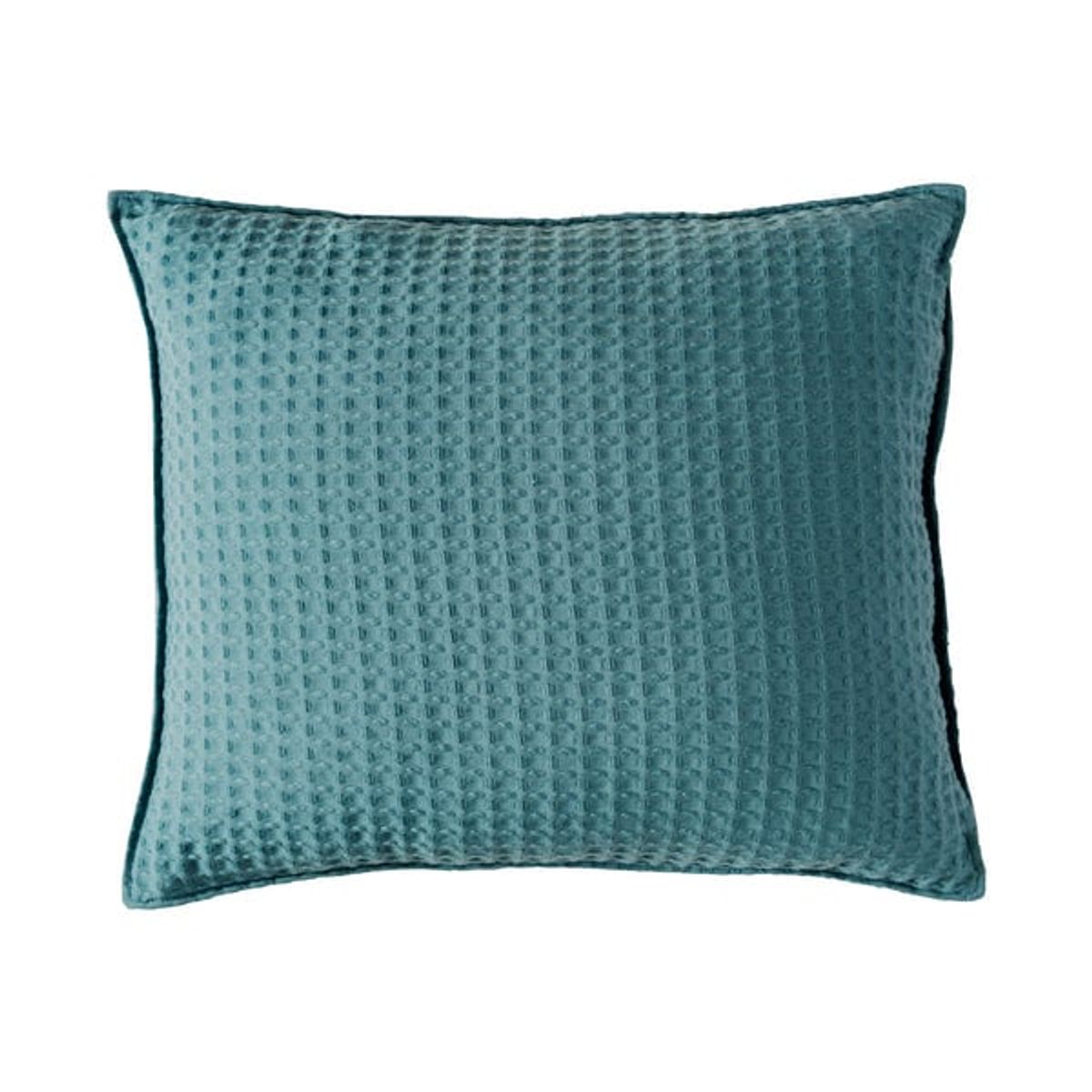 VIANNEY - Funda De Almohada Waffle Turquesa Europea Vianney