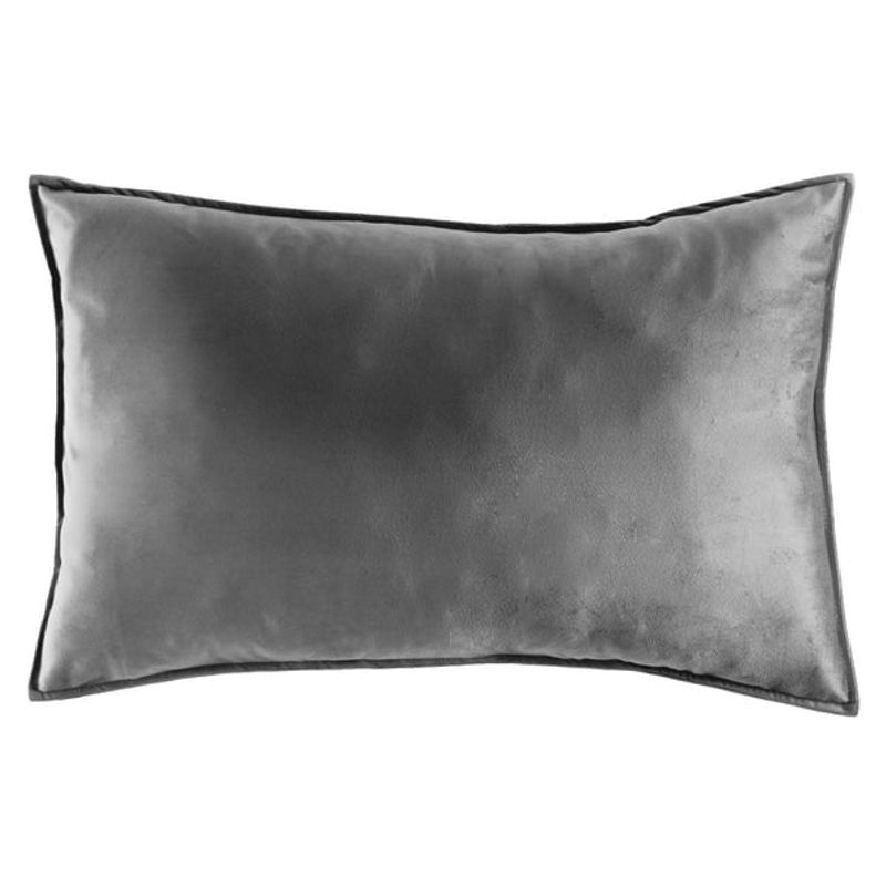 VIANNEY - Funda De Almohada Velvet Gris King Size Vianney