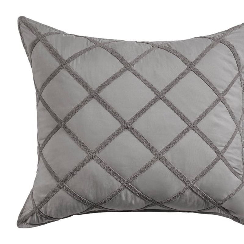 VIANNEY - Funda De Almohada Gris Neutral Europea Vianney