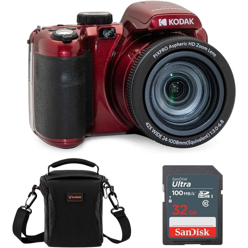 KODAK - Cámara Digital Kodak PIXPRO AZ425 20MP Full HD + Tarjeta 32GB