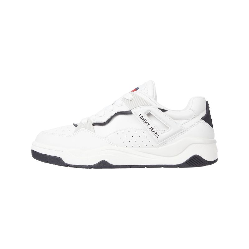 TOMMY HILFIGER - Tenis blanco de basket Tommy Hilfiger