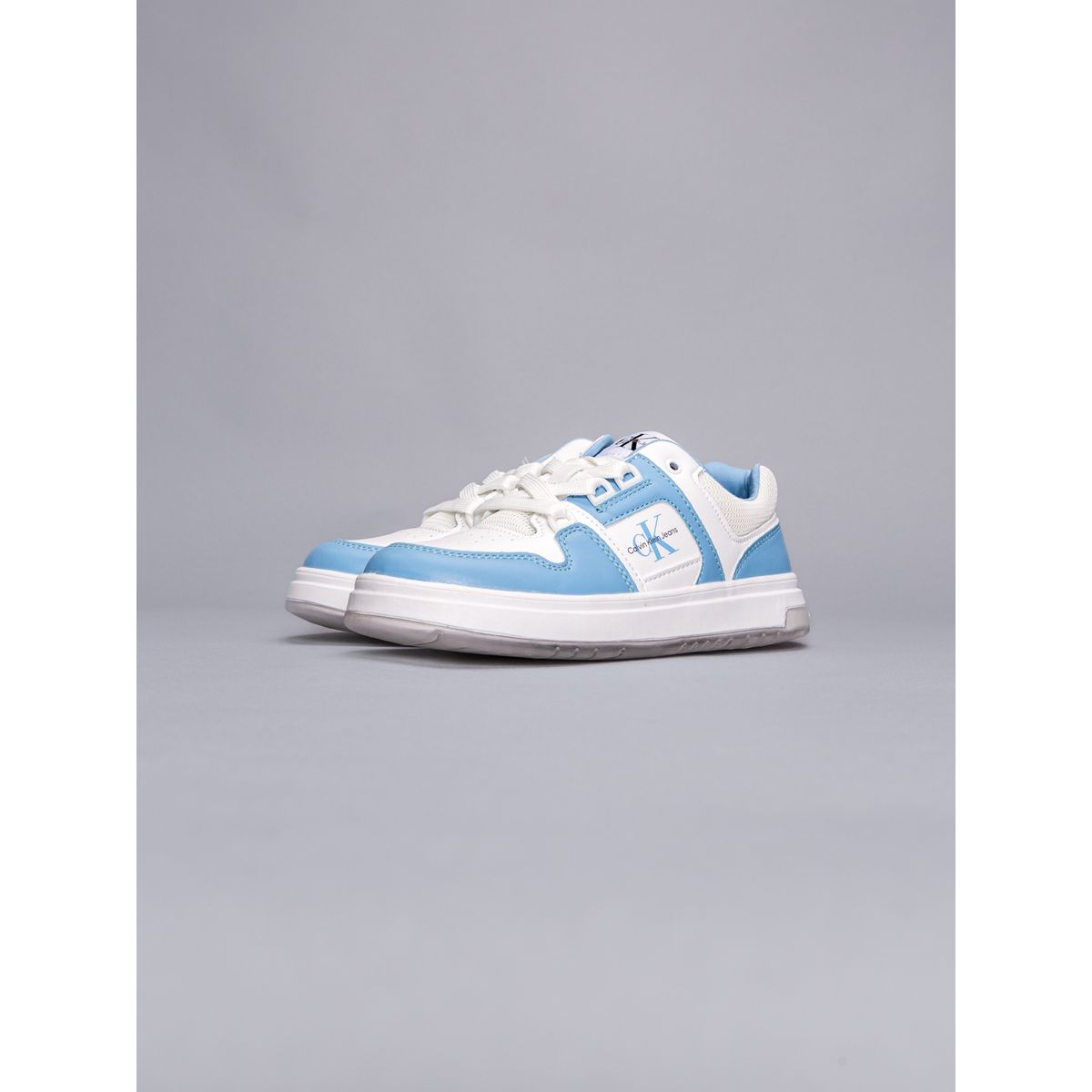CALVIN KLEIN - Tenis Celeste Niña Tipo Basquet Calvin Klein