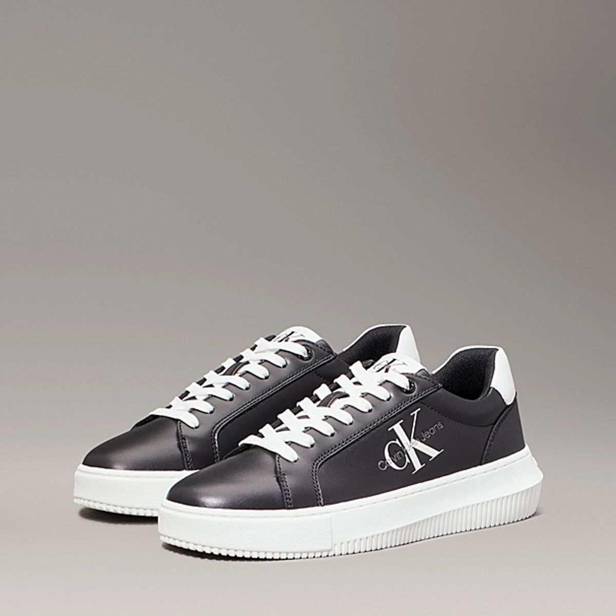 CALVIN KLEIN - Tenis negro chunky cupsole laceup Calvin Klein