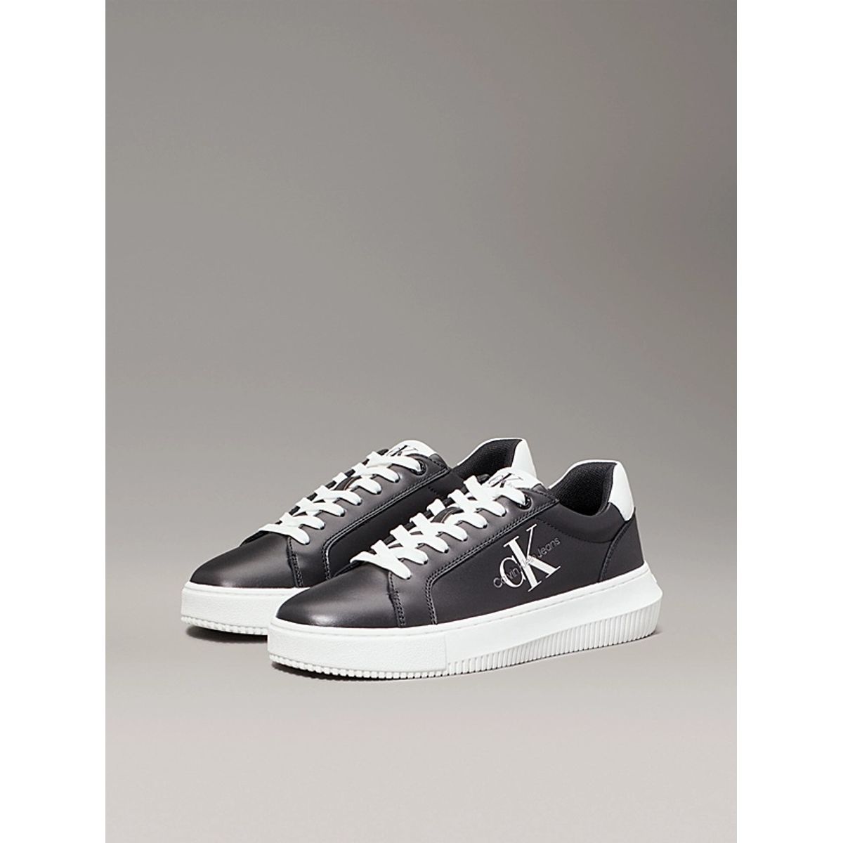 CALVIN KLEIN - Tenis negro chunky cupsole laceup Calvin Klein