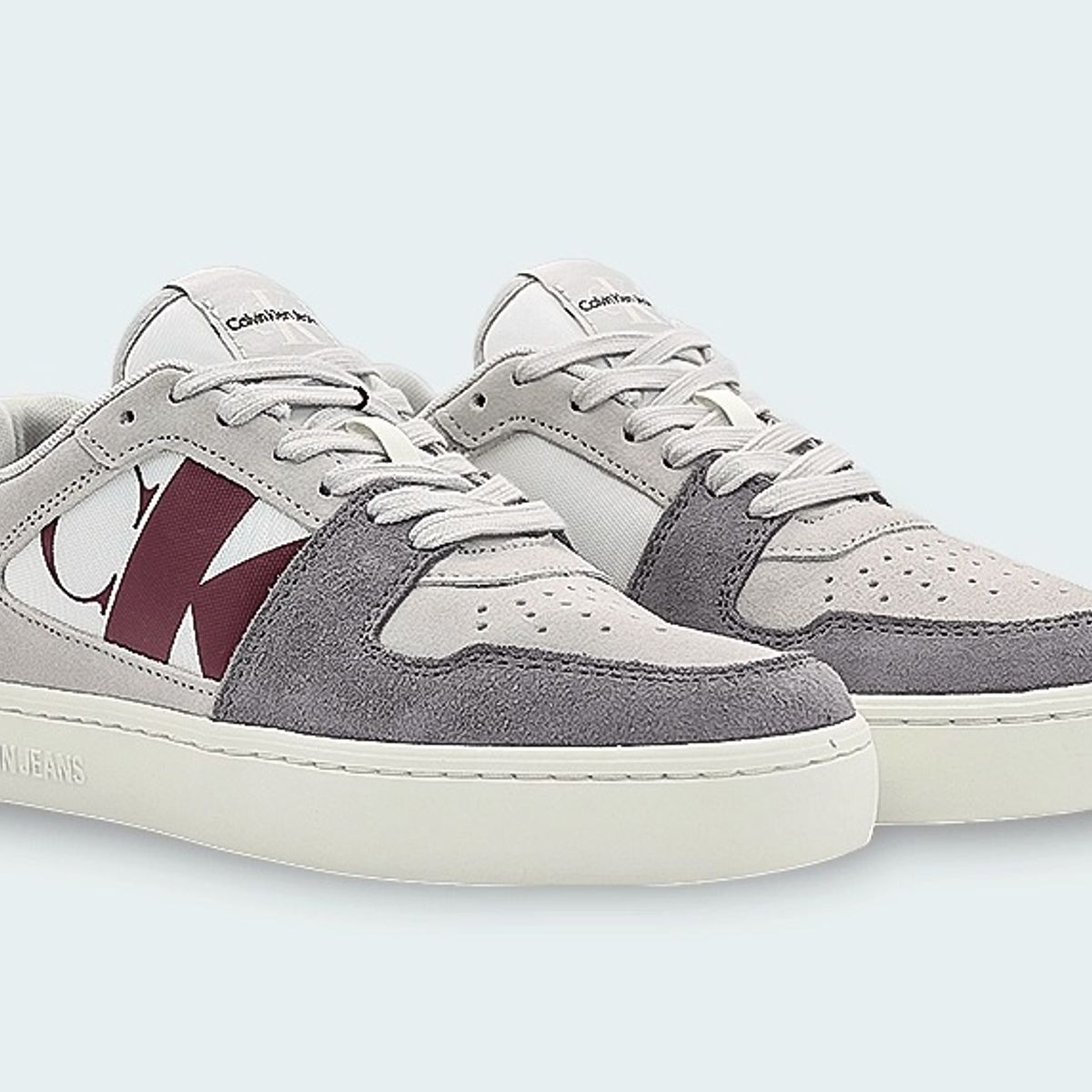 CALVIN KLEIN - Tenis gris classic cupsole Calvin Klein