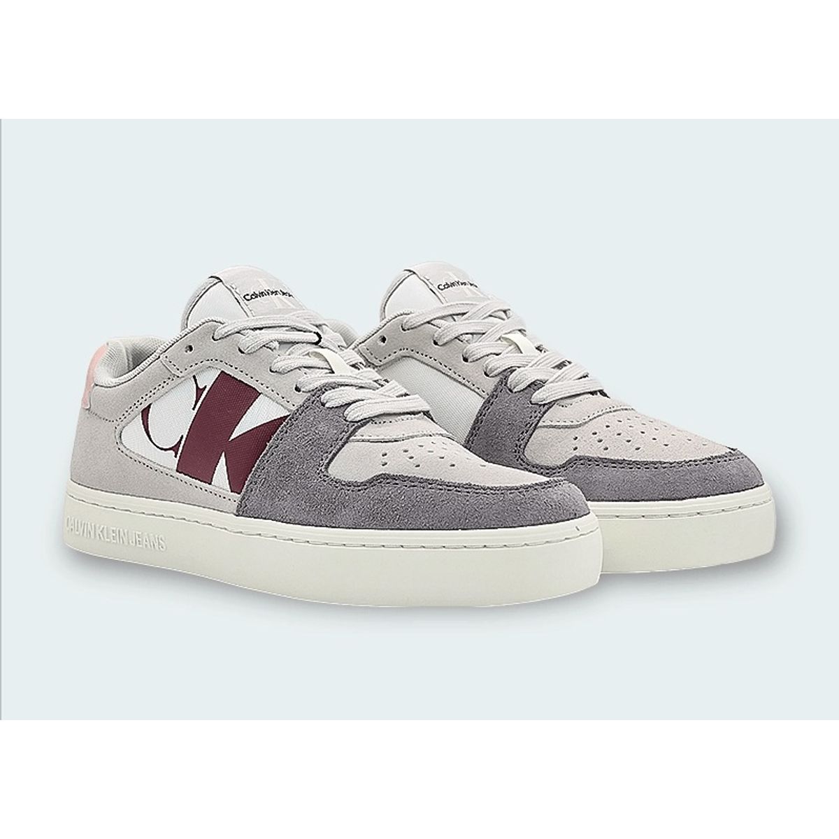 CALVIN KLEIN - Tenis gris classic cupsole Calvin Klein