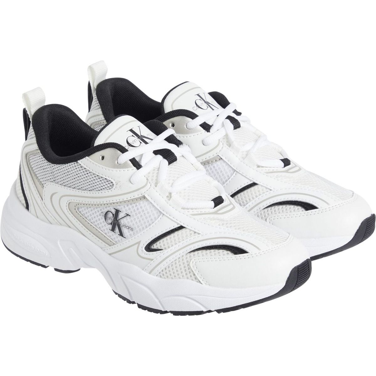 CALVIN KLEIN - Tenis multicolor retro de malla Calvin Klein