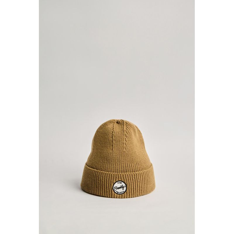 KOAJ - KOAJ Gorro para hombre en tono café claro, elaborado en materi HOMBRE
