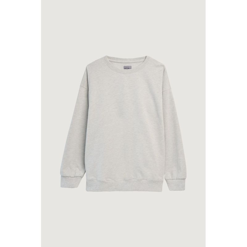 KOAJ - KOAJ Buzo para mujer en tono gris claro cuenta con cuello redo MUJER