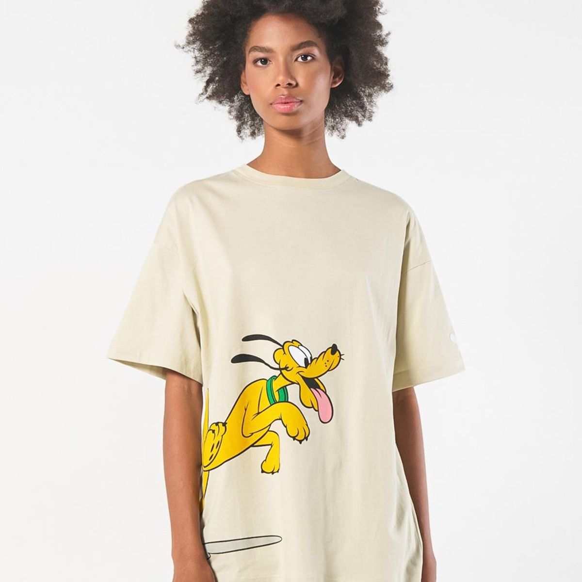 KOAJ - KOAJ Camiseta femenina fit super oversize manga corta, con e Mujer