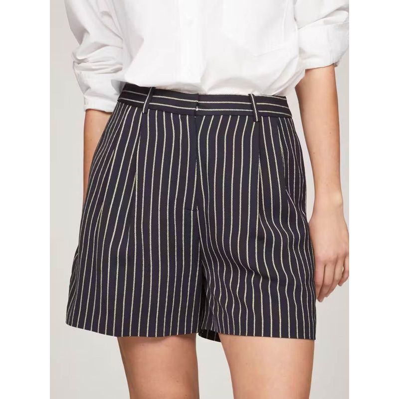 TOMMY HILFIGER - Bermudas azul oscuro fluido con nudo de cuerda Tommy Hilfiger