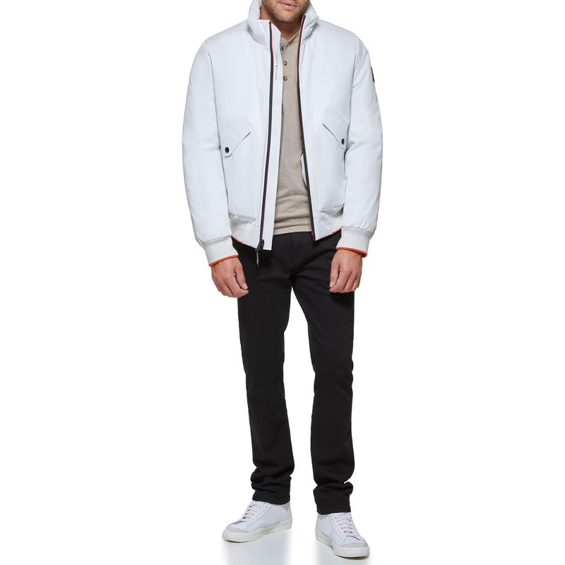 TOMMY HILFIGER - Rompe gris viento bomber ligero Tommy Hilfiger