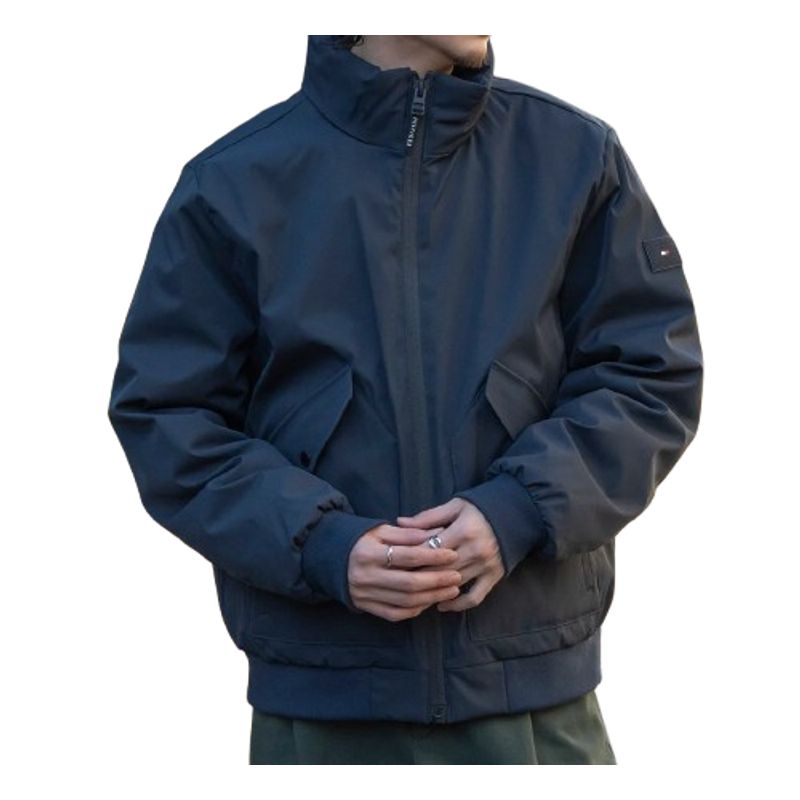 TOMMY HILFIGER - Rompe azul viento bomber ligero Tommy Hilfiger