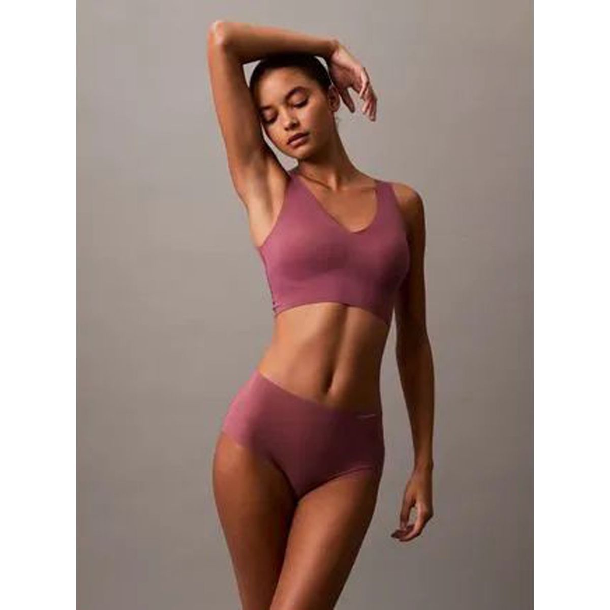 CALVIN KLEIN - Pantie Rosado Hipster Invisible De Cintura Alta Calvin Klein
